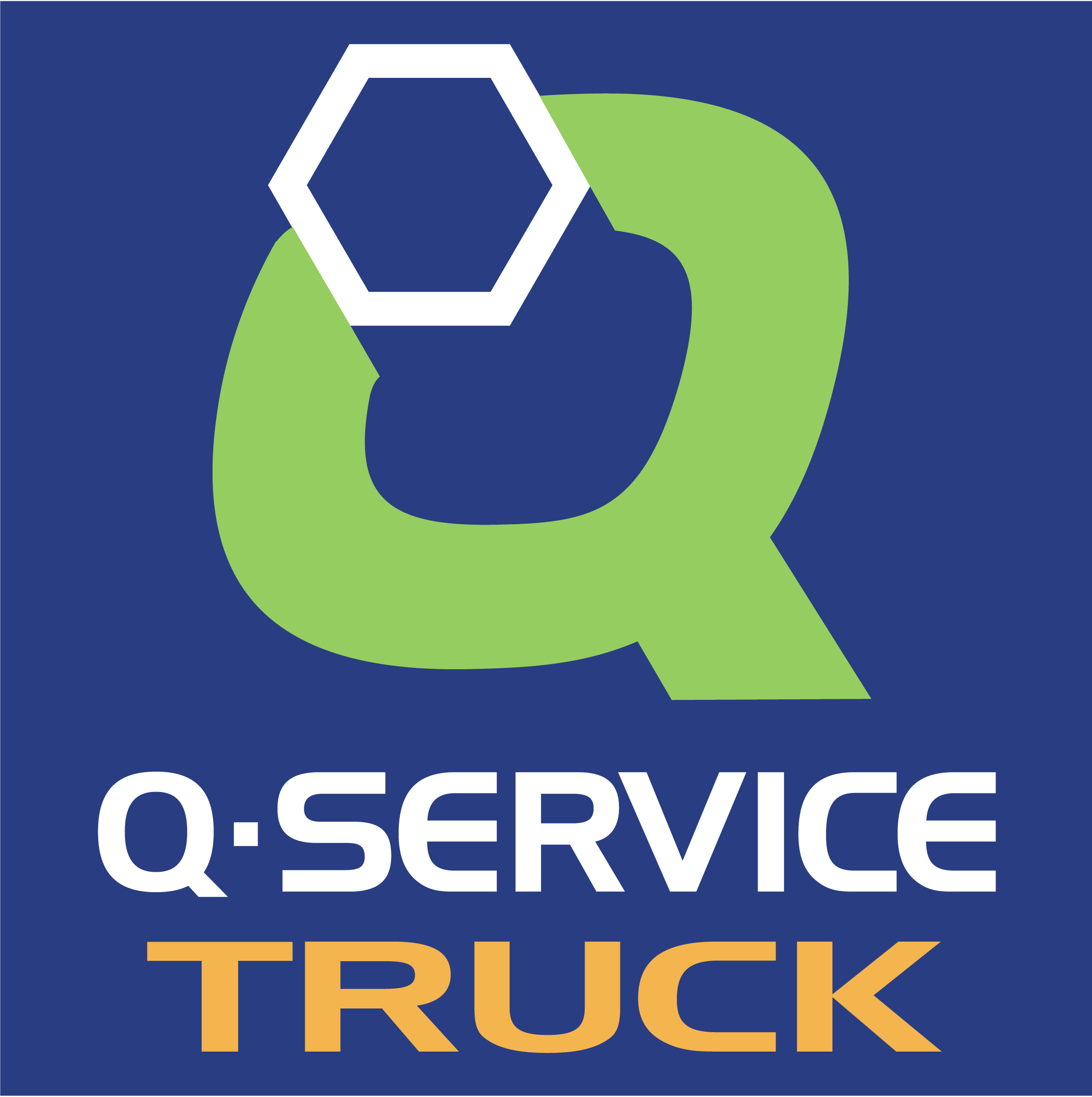 Q SERVICE truck logo